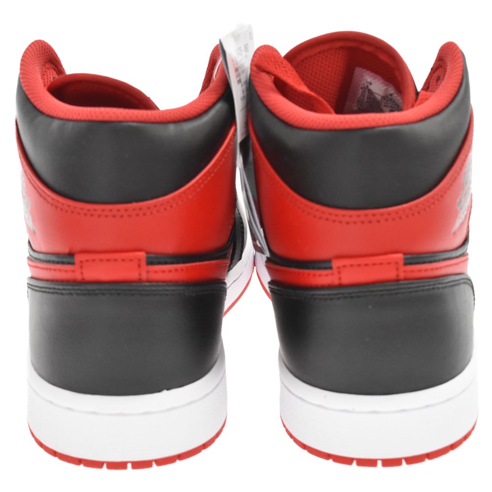 NIKE ナイキ AIR JORDAN 1 MID BRED TOE DQ8426-060 エアジョーダン1 ブレッドトゥ ミッドカットスニーカー レッド/ブラック US7.5/25.5cm