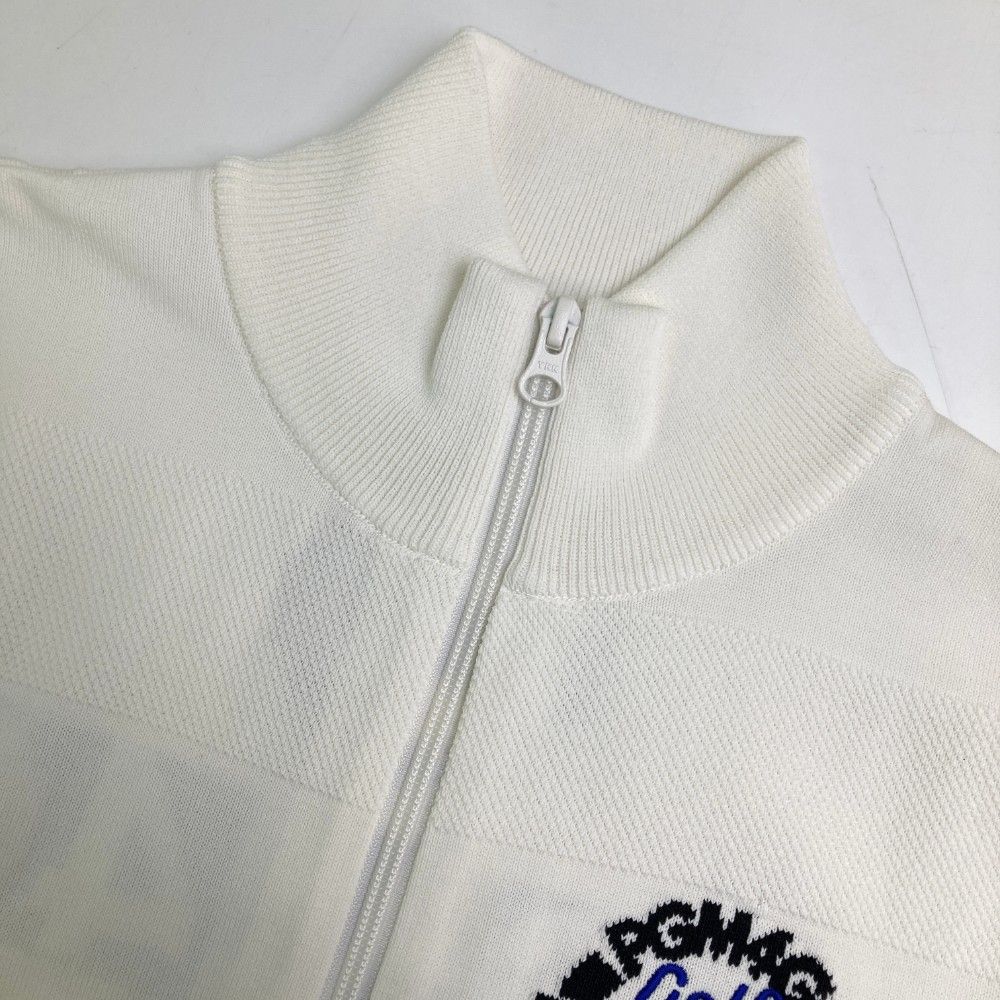 サイズ：0 PEARLY GATES パーリーゲイツ  ニット 長袖 ジップジャケット  ホワイト系 [240101452830] ゴルフウェア レディース ストスト サイズ：0 PEARLY GATES パーリーゲイツ ニット 長袖 ジップ