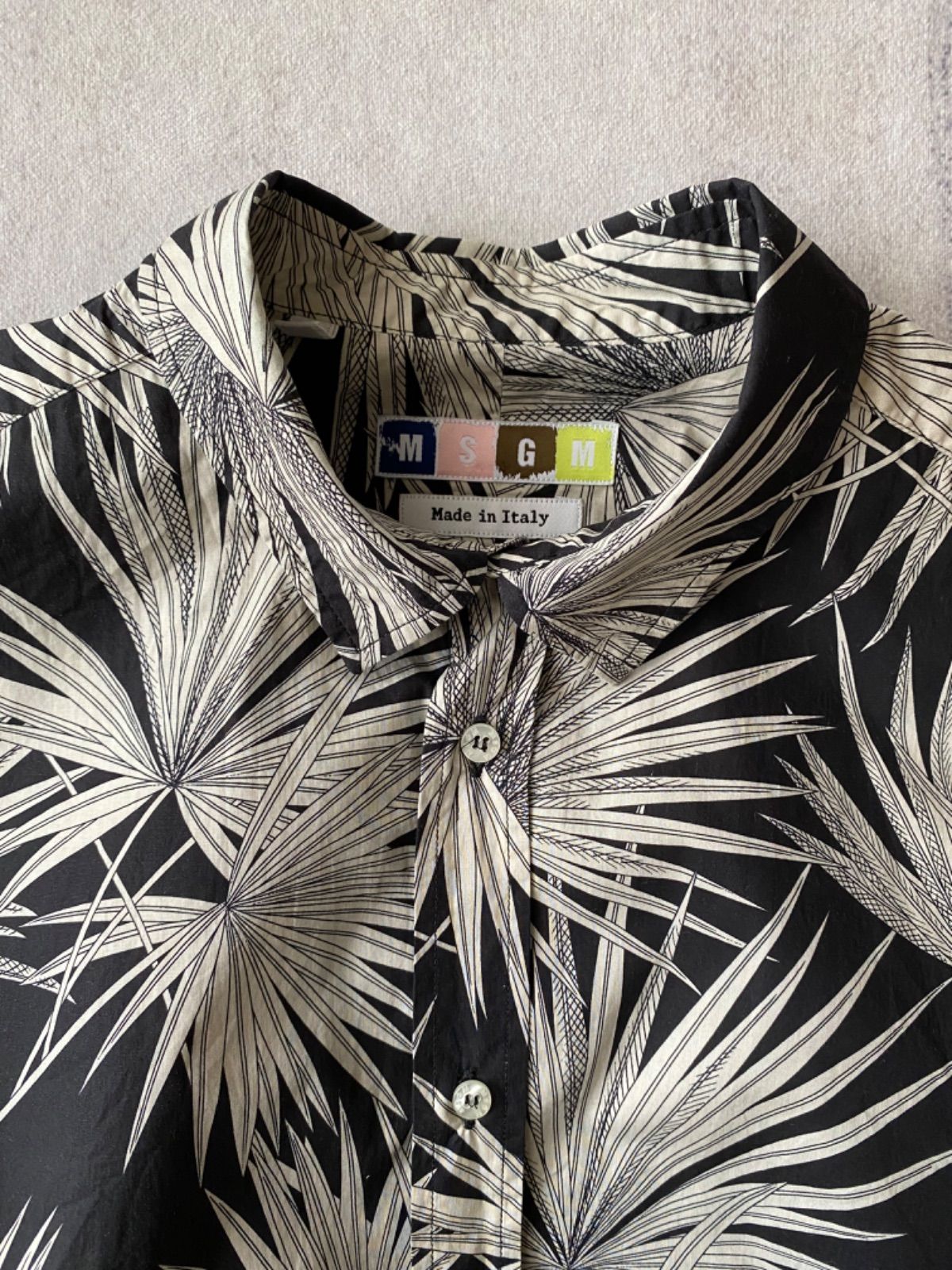イタリア製 MSGM エムエスジーエム アロハシャツ イタリア製