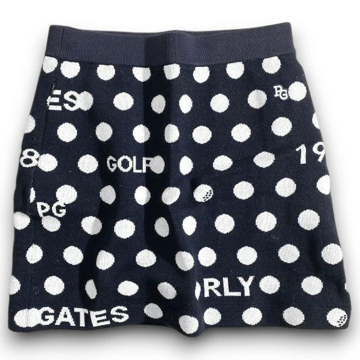 PEARLY GATES パーリーゲイツ ゴルフ ウール混 12G ツートーンジャガード 柄 ストレッチ ミニ ニットスカート スカート ゴルフウェア レディース 055-2234124 定価3.5万 ネイビーブラック ホワイト 039 51022w11 MERCADOAVALIA_COM_BR