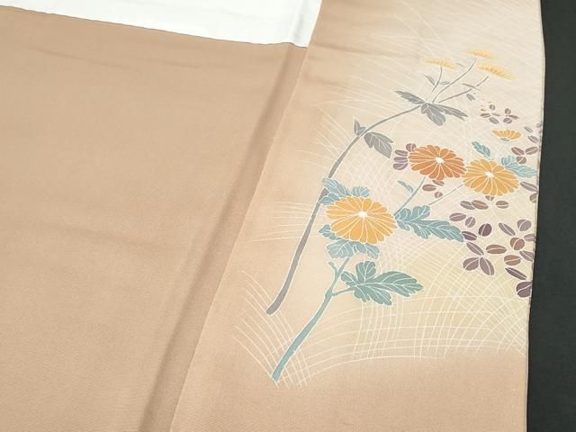 平和屋着物○訪問着 刺繍 箔散らし文 暈し染め 金糸 正絹 逸品