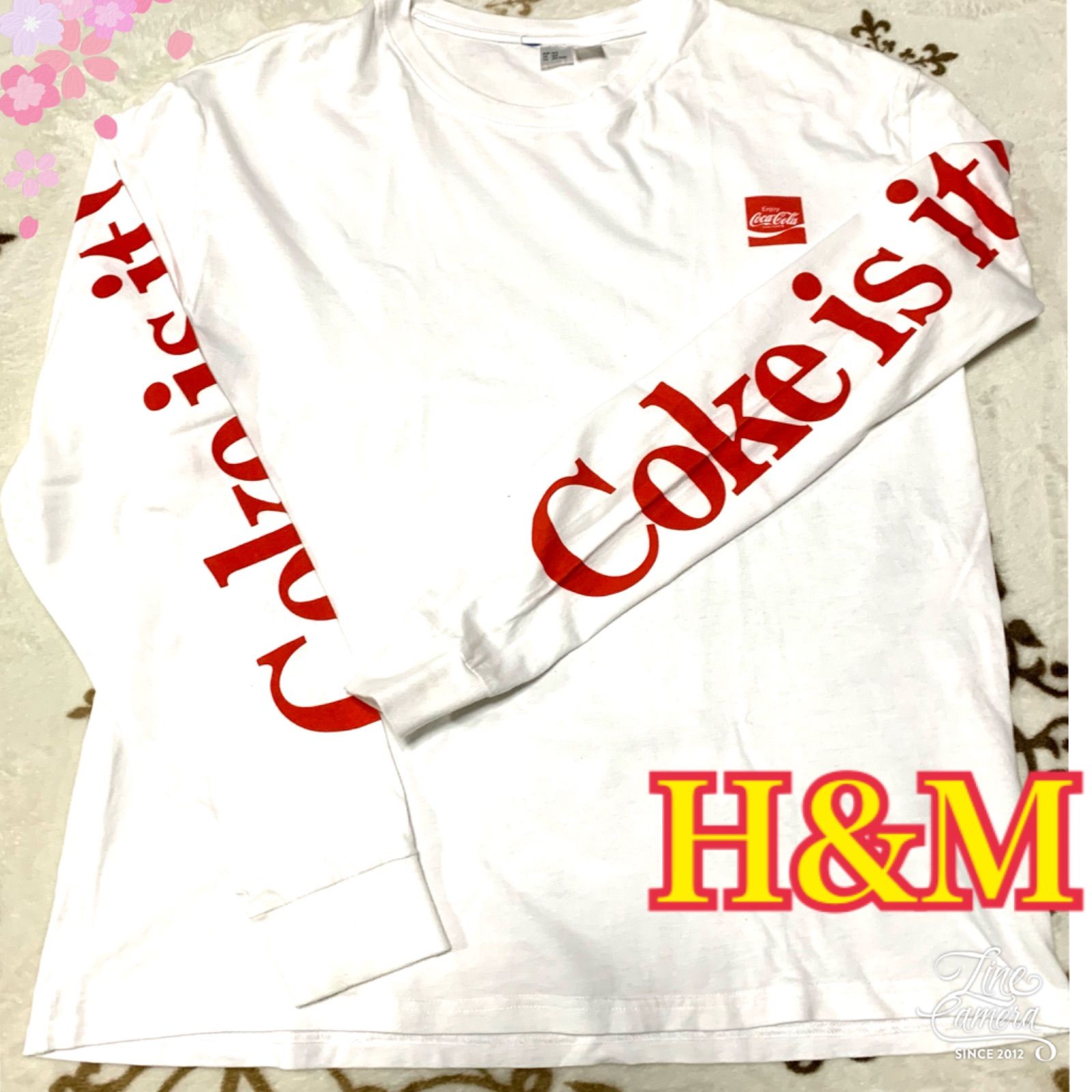 H&M✨コカコーラ長袖メンズTシャツ - メルカリ