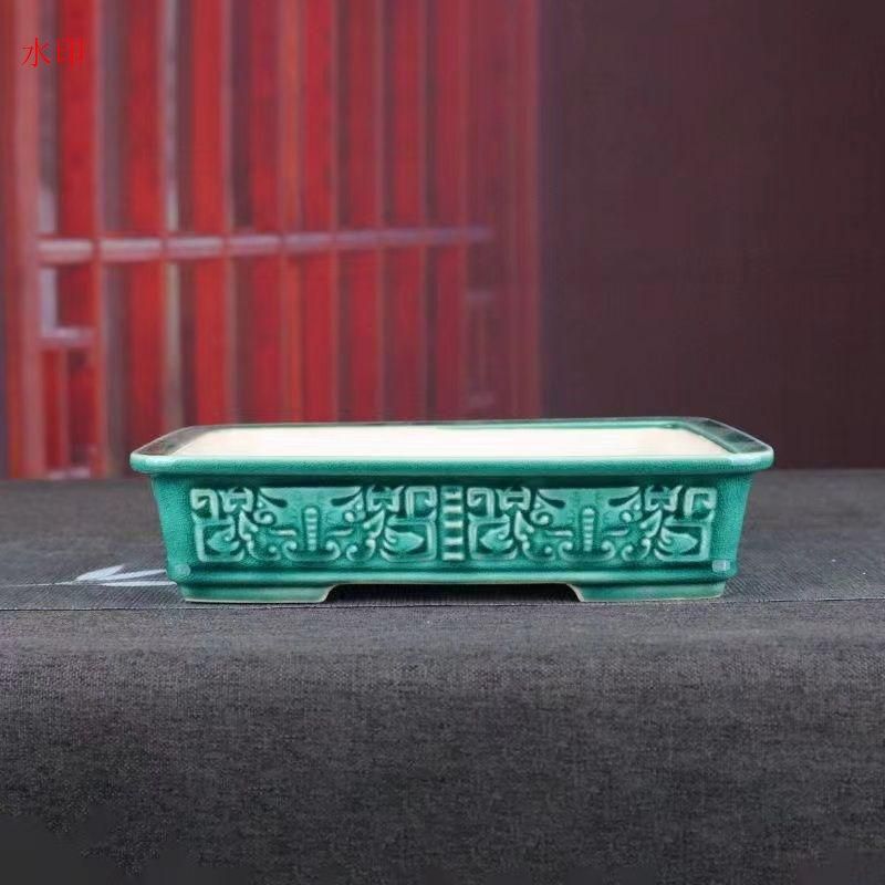 長方鉢 盆栽鉢 植木鉢 小品盆栽鉢 大品盆栽鉢 長方鉢 中国宜興 紫砂の