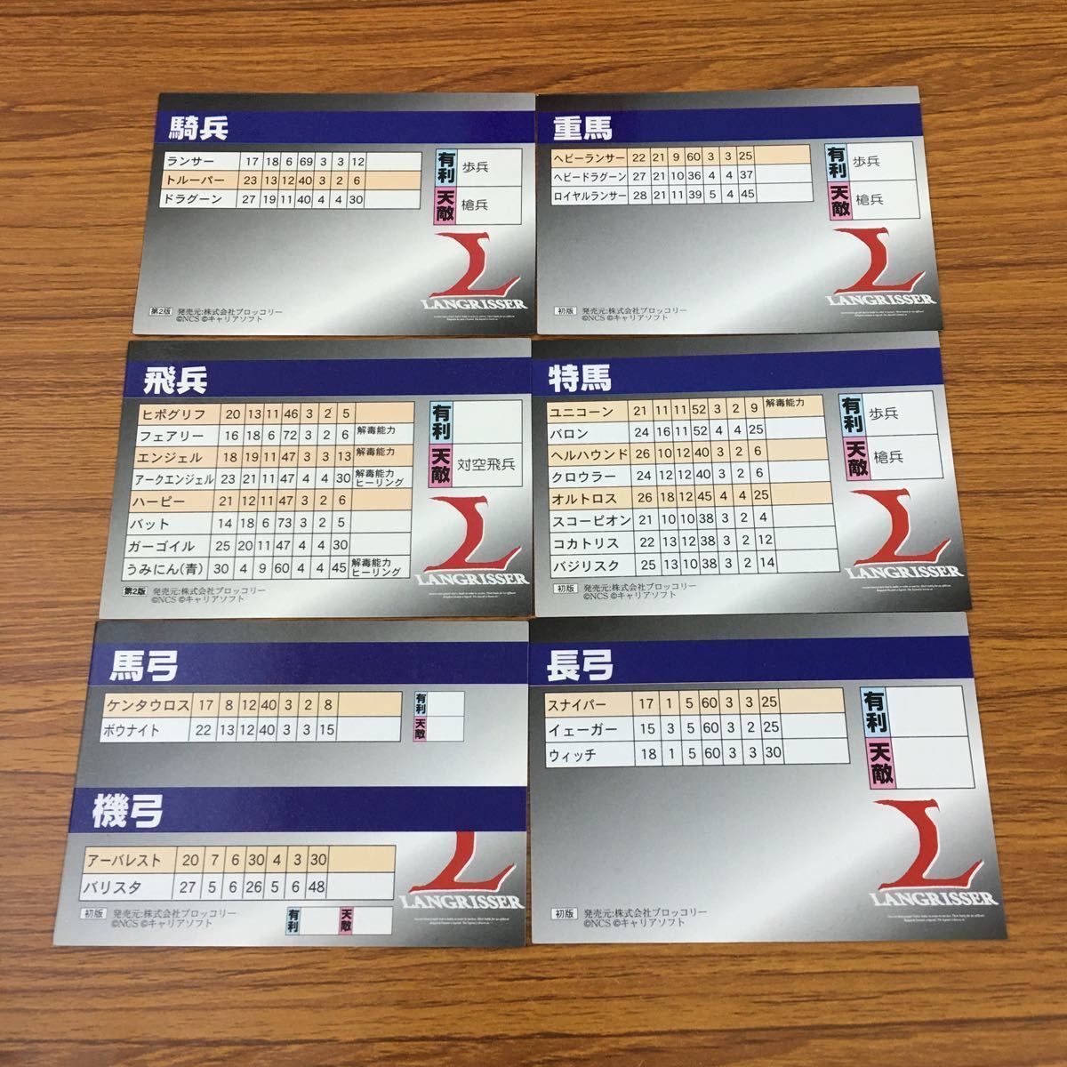 亜38 ラングリッサー LANG RISSER カード トレカ ブロッコリー