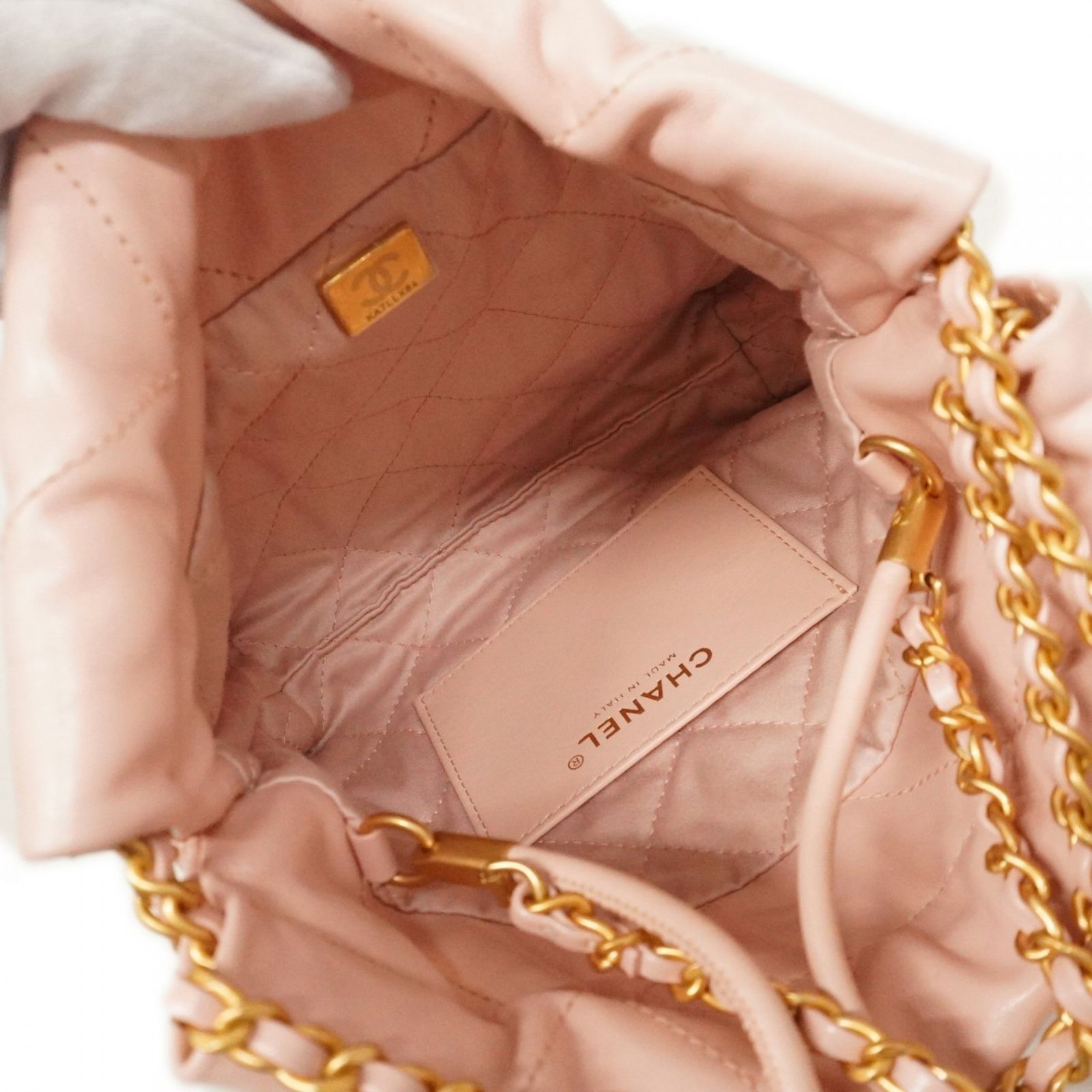VINTAGE●CHANEL●シャネル ピンク チェーン ショルダーバッグ シャネル(Chanel) シャネル ショルダーバッグ チェーン