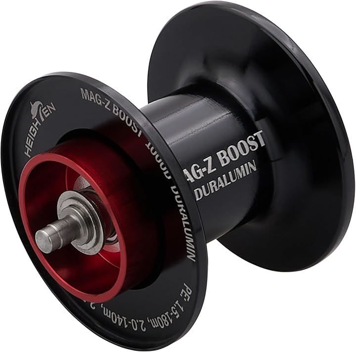 HEIGHTEN リール スプール MAG-Z BOOST 2段階可動 ダイワ DAIWA ベイトリール 替えスプール ベアリング付き スティーズ|ジリオン|リョウガ|モアザン|シルバーウルフ 787 ブラック 深溝1000