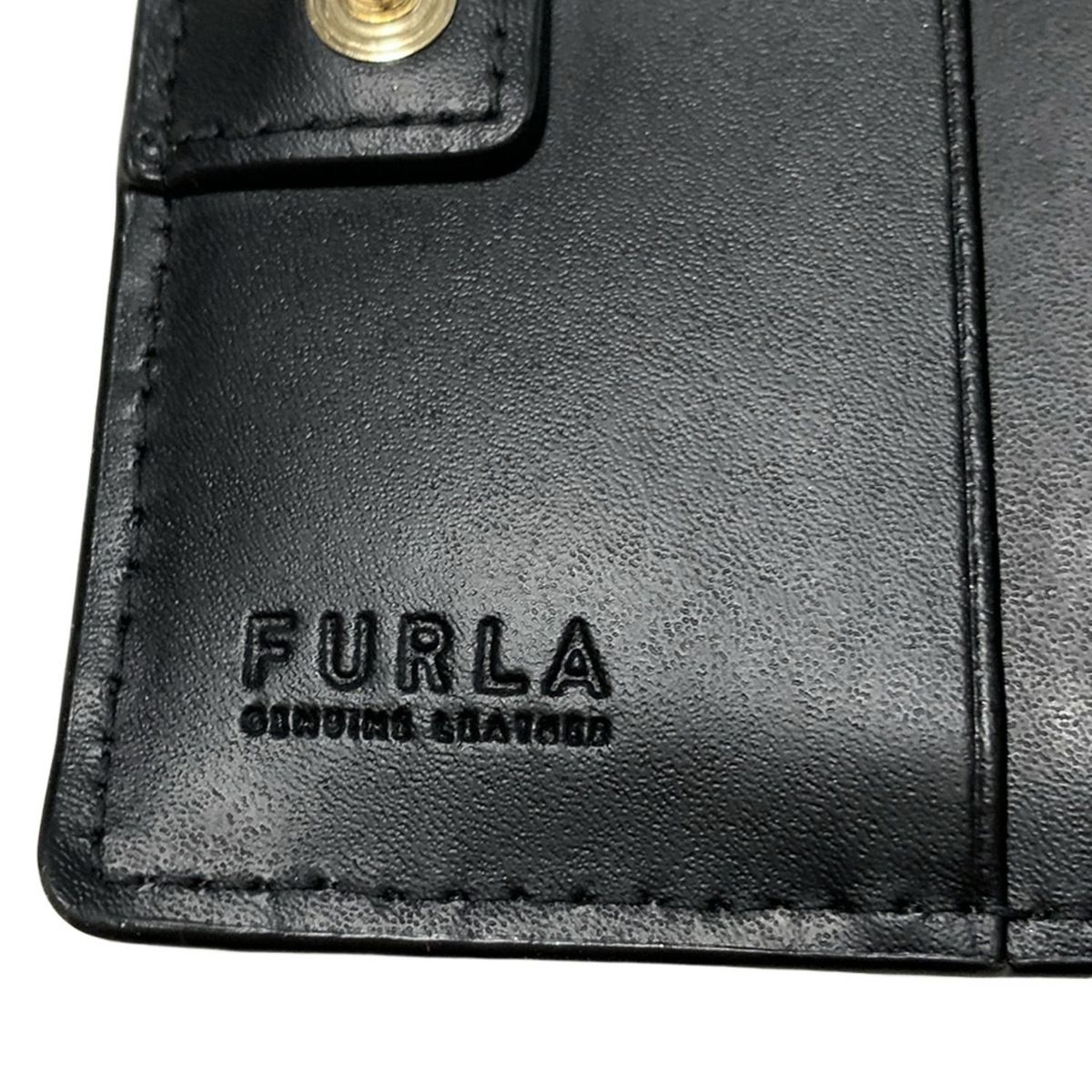 FURLA(フルラ) 2つ折り財布 プリムラ 黒 レザー - メルカリ FURLA(フルラ) 2つ折り財布 プリムラ 黒 レザー - メルカリ
