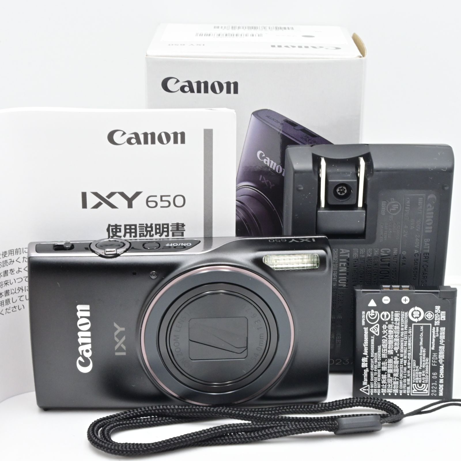 Canon コンパクトデジタルカメラ IXY 650 ブラック 光学12倍ズーム/Wi-Fi対応 IXY650BK - メルカリ