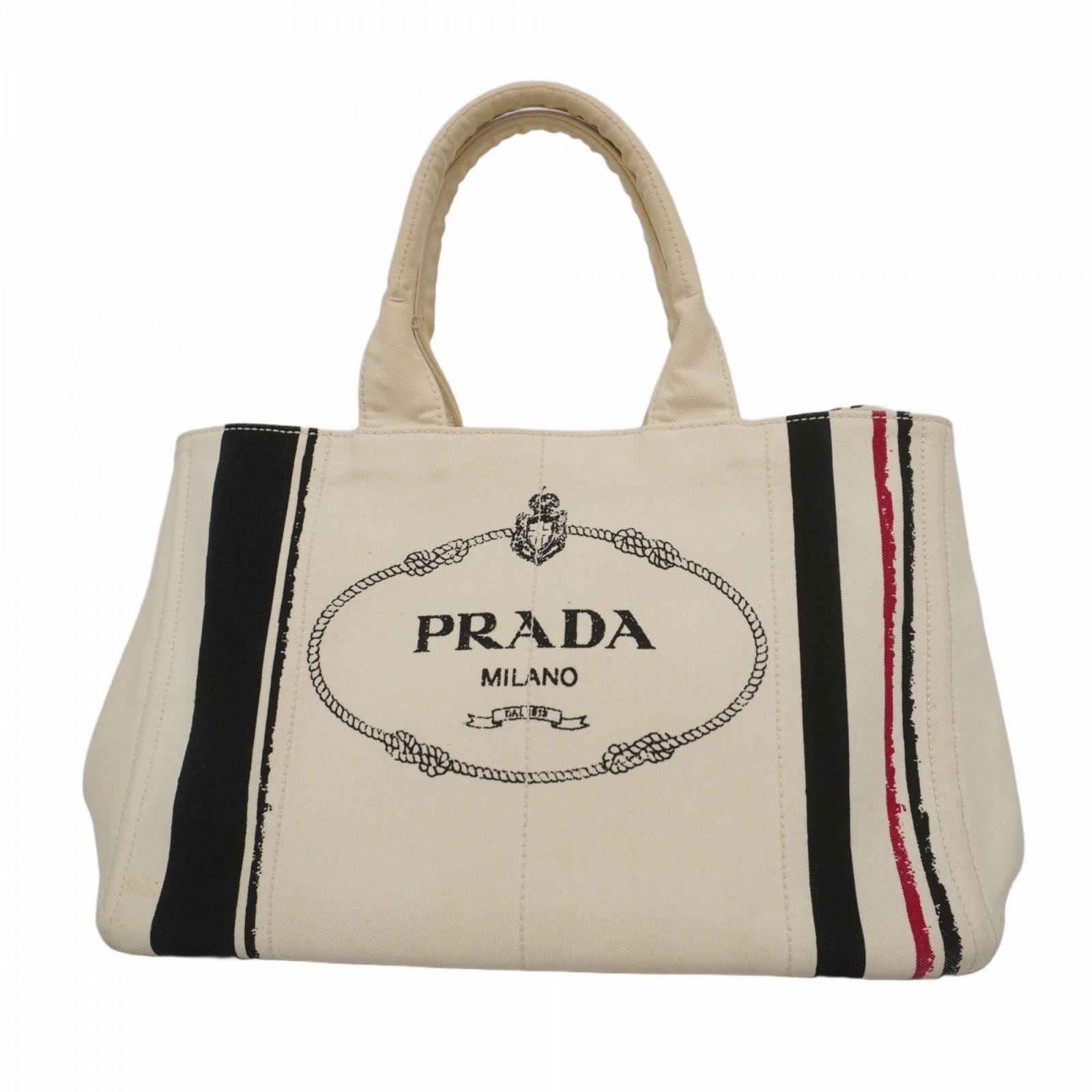 プラダ(Prada) プラダ トートバッグ カナパ キャンバス ホワイト