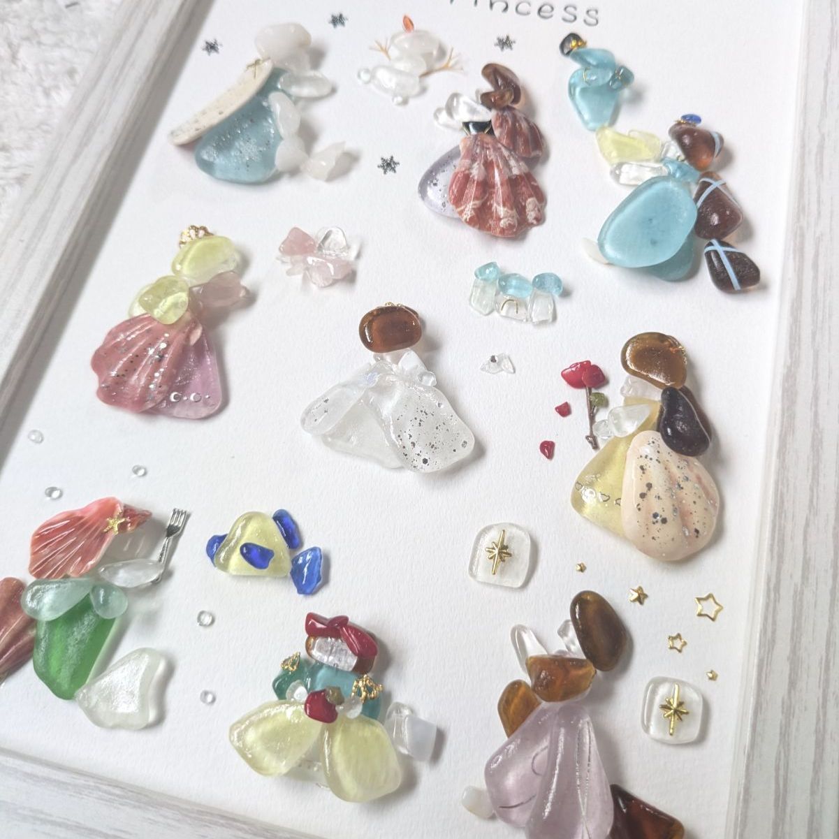 Princess no.17】 シーグラスアート ヒーリングアート