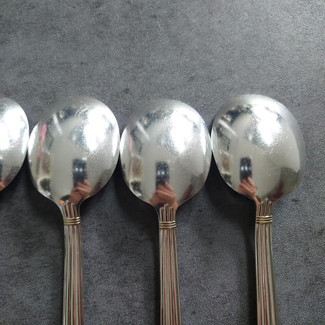 クリストフル アリアゴールドリング コンソメスプーン 6点 WWW_SKLAD-KIRPICHA_RU