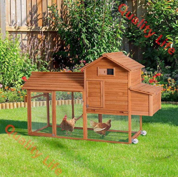 屋外用木製ウサギケージ 鶏