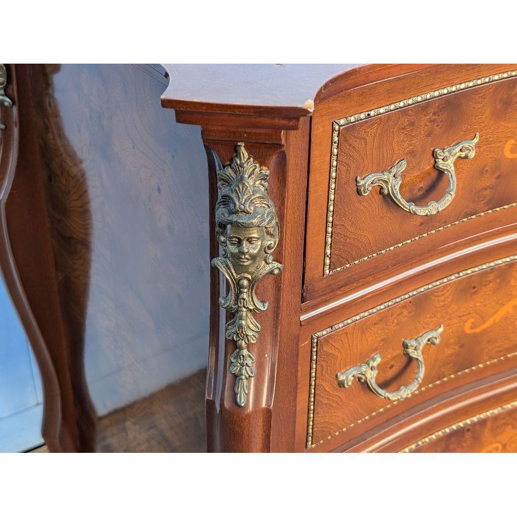 イタリア家具 ヴェローナクラシック 3段チェスト キャビネット 象嵌