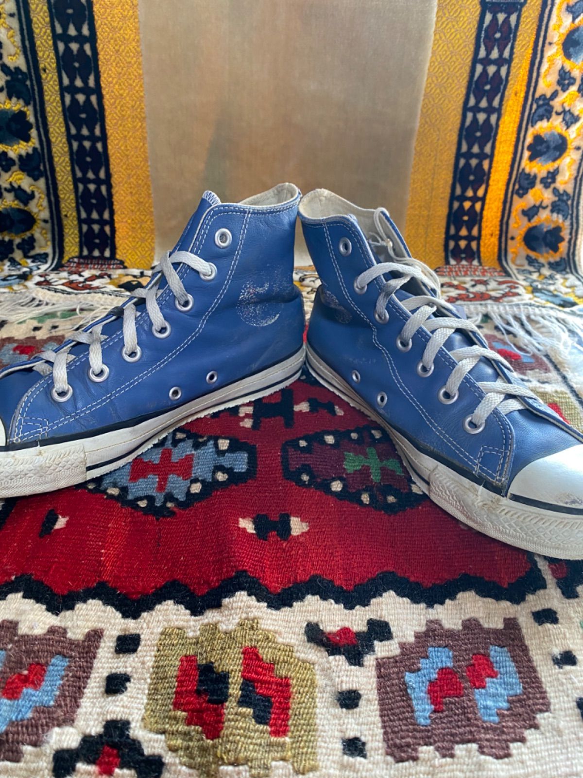 USA製【90's】converse ALLSTAR Hi レザー 古着 コンバース