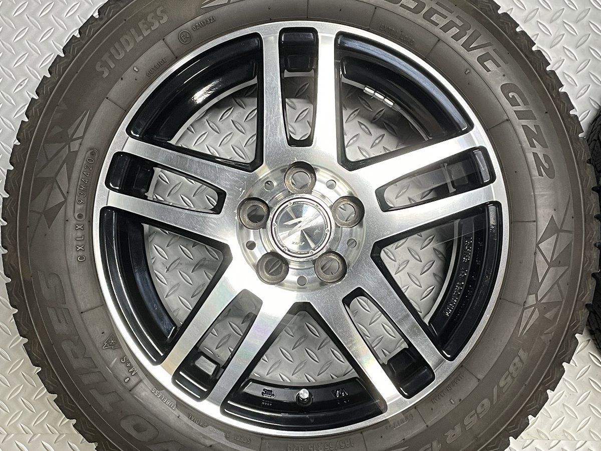 送料無料【中古】ENKEI ZOLF 15x6J+45 5穴100 トーヨー オブザーブ ギ 