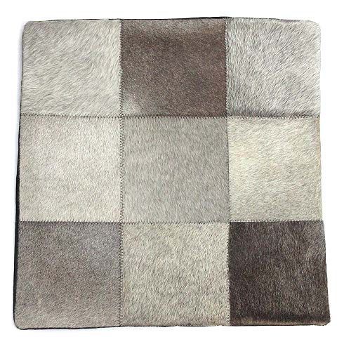 アクタス ACTUS LEATHER PATCH パッチワーク ハラコ レザー クッションカバー 45cm