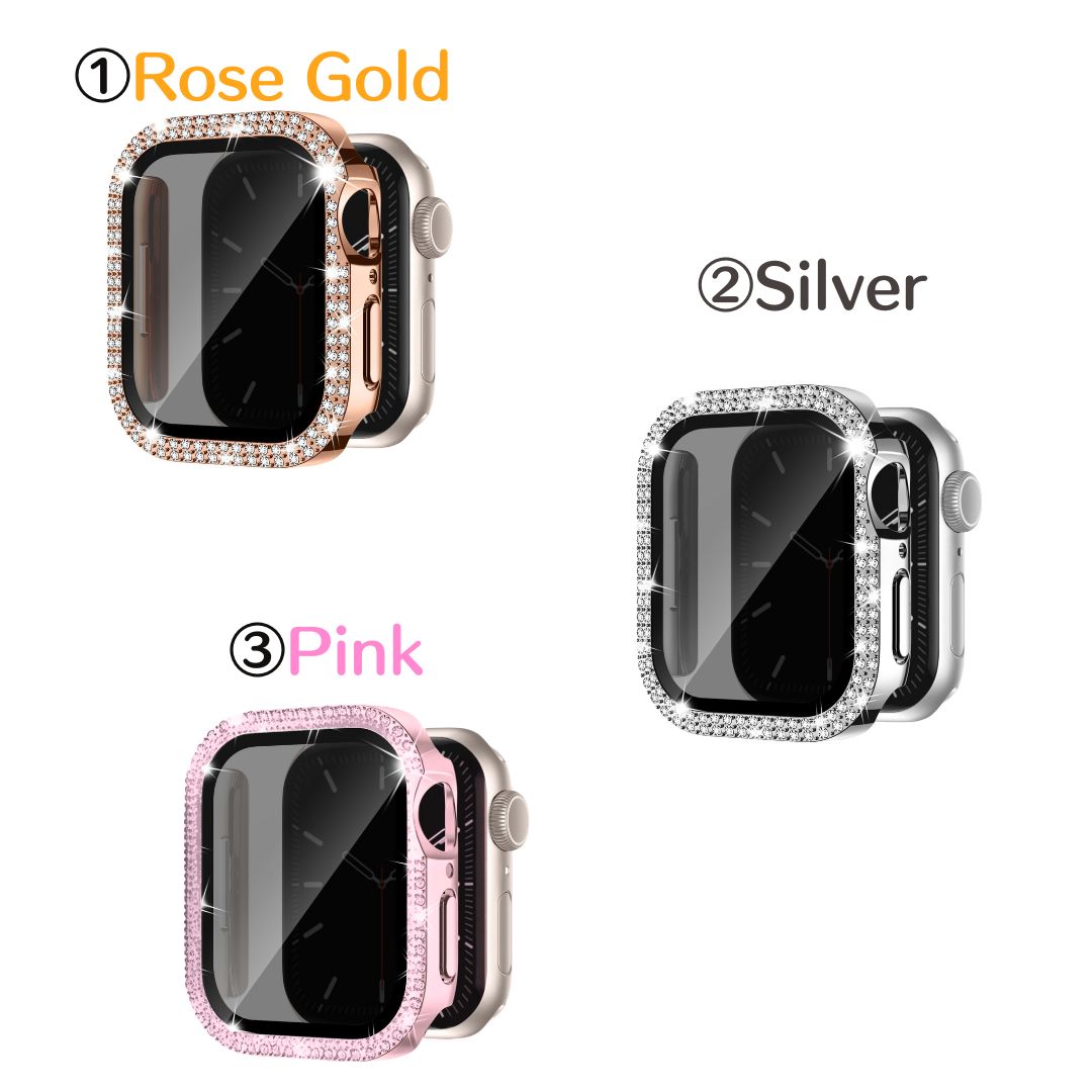 人気商品】Apple Watch カバー ケース Knossen キラキラ ダイヤ