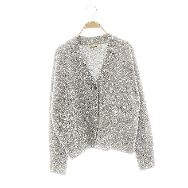 デパリエ DEPAREILLE 24SS ラメニットカーディガン Vネック 長袖 デパリエ DEPAREILLE 24SS ラメニットカーディガン Vネック 長袖
