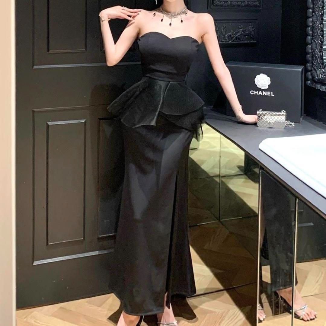 新品・未使用】ウエストのフリルがオシャレ ベアイブニング