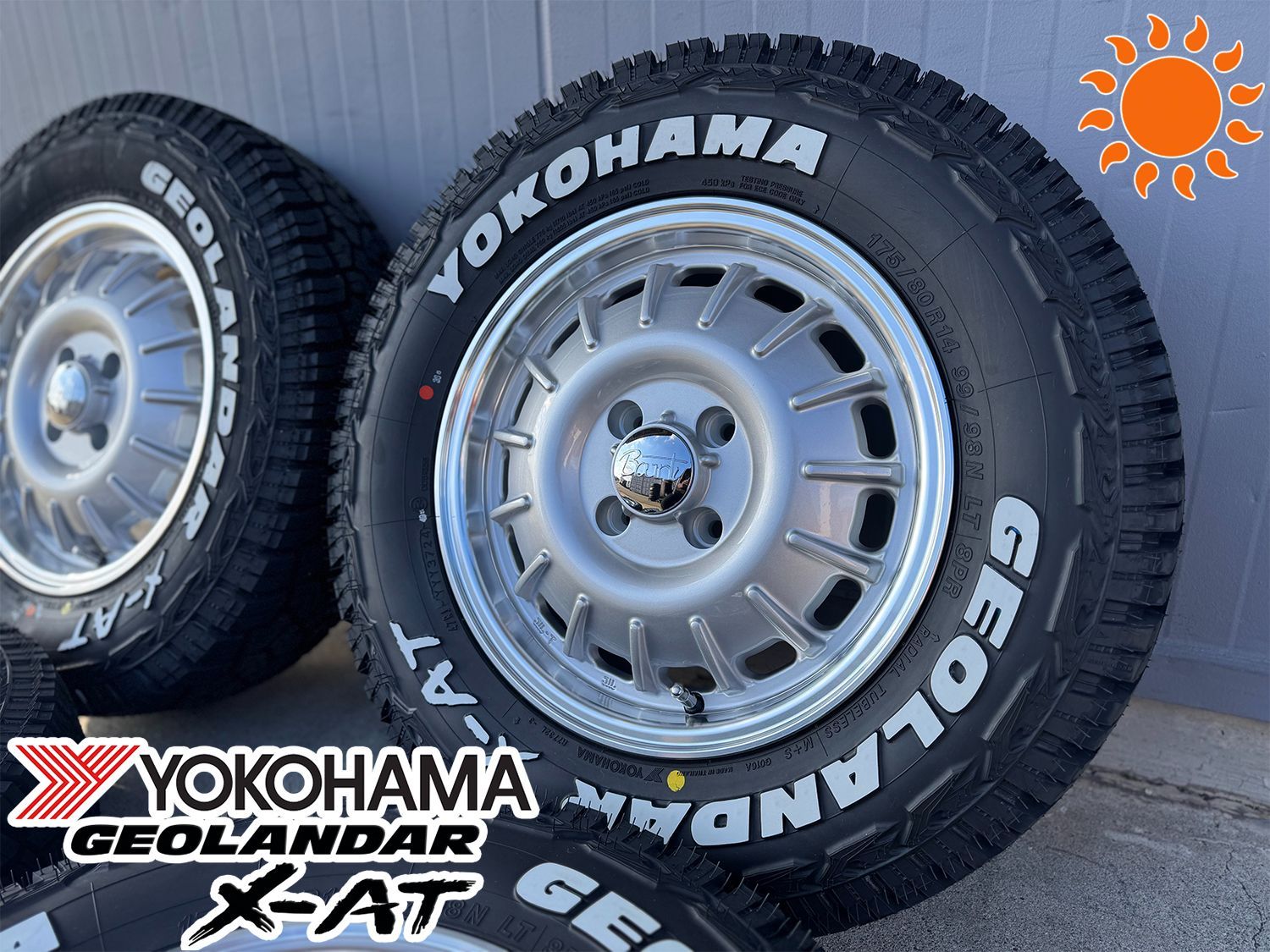 NV200バネット 新車外しエコピア175/80R14 LTタイヤ4本セット 即納 在庫有り バネット NV200 14インチ タイヤホイールセット 4