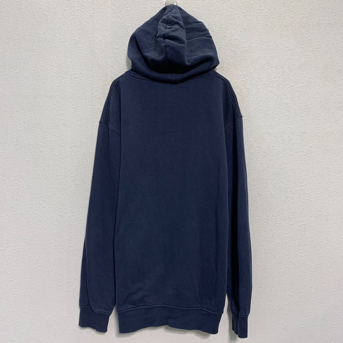 【お値下】FILAフィラ☆パーカー紺サイズL FILA ロゴ スウェット パーカー フィラ L～ ネイビー プル