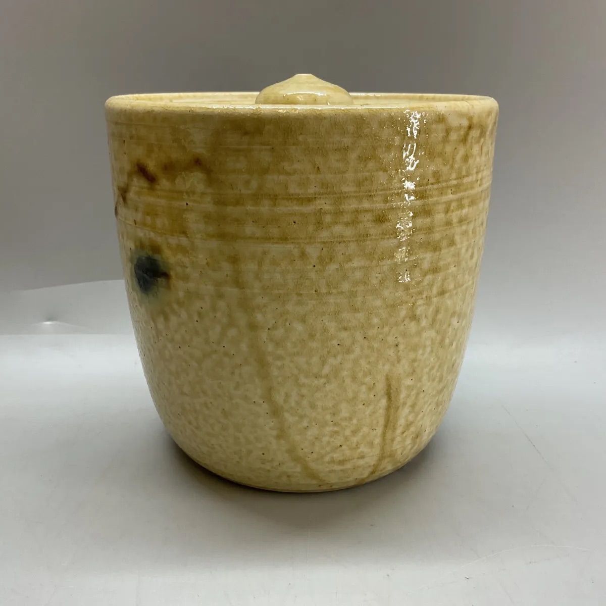 加藤唐三郎　黄瀬戸湯呑　共箱 加藤唐三郎 黄瀬戸湯呑 共箱 卸売 黄瀬戸 湯呑 加藤唐三郎 赤津窯 口径