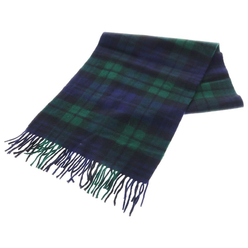 BURBERRY LONDON バーバリーロンドン タータンチェック カシミヤマフラー グリーン