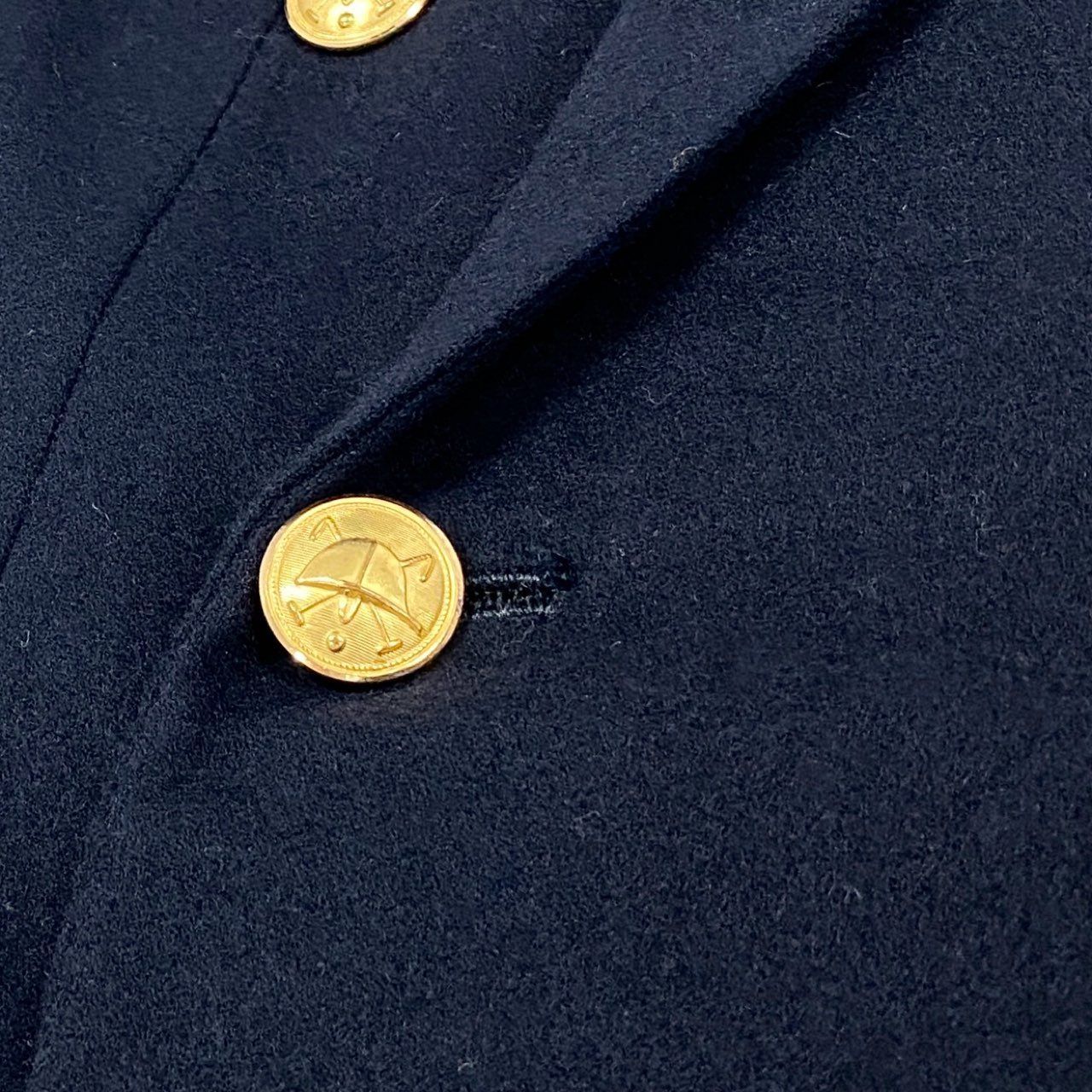 3f2 RALPH LAUREN ラルフローレン ダブルブレスト 紺ブレザー