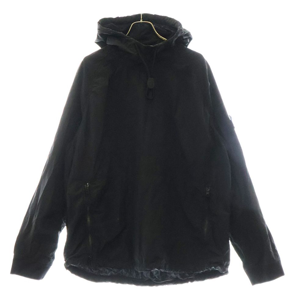 STONE ISLAND ストーンアイランド NYLON METAL HOODED SMOCK ナイロンメタル フードスモック プルオーバージャケット ブラック 691564112