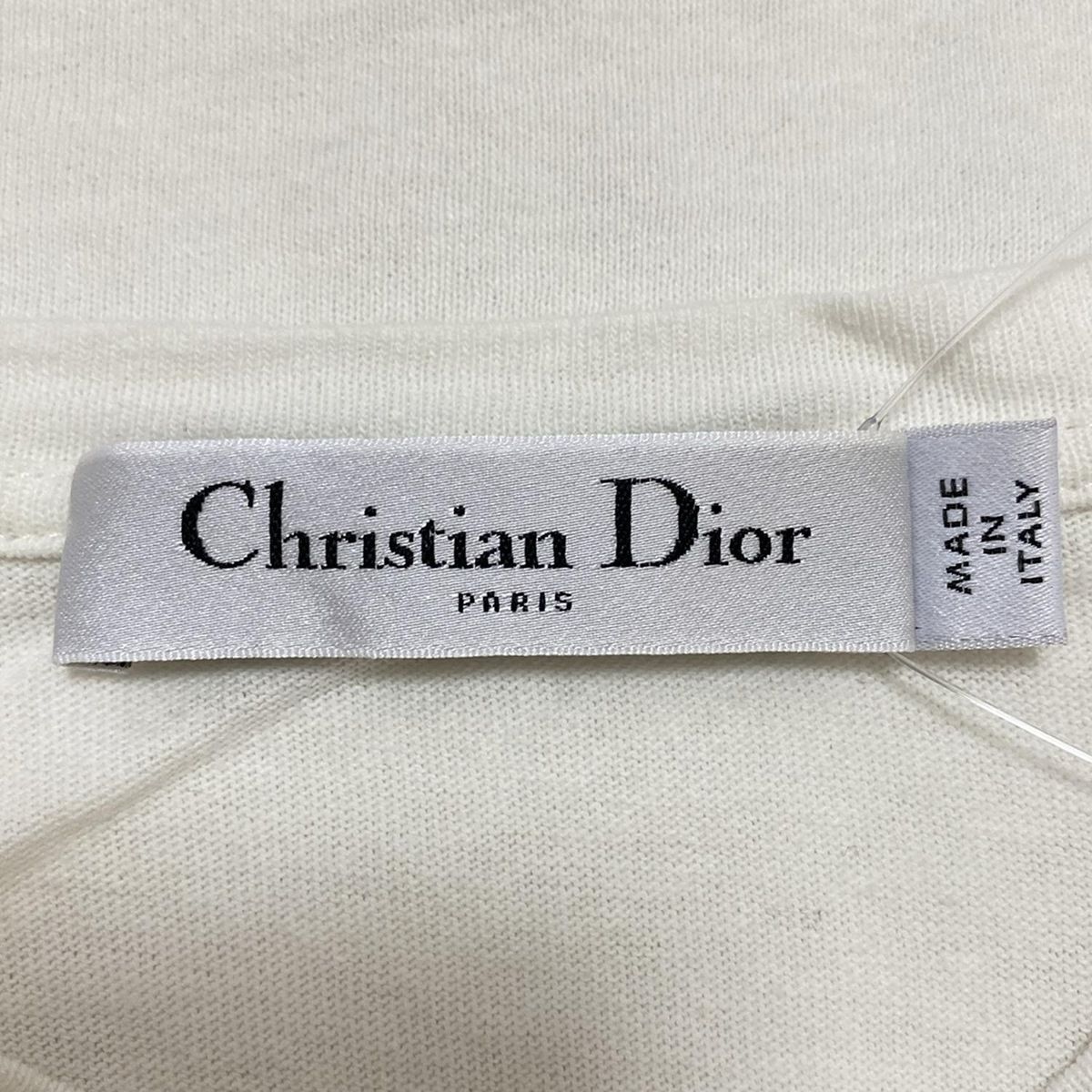 Christian Dior - DIOR/ChristianDior(ディオール/クリスチャンディオール) 半袖Tシャツ サイズXS レディース - 白 フリル/スター(星) DIOR/ChristianDior(ディオール/クリスチャンディオール) 半袖T
