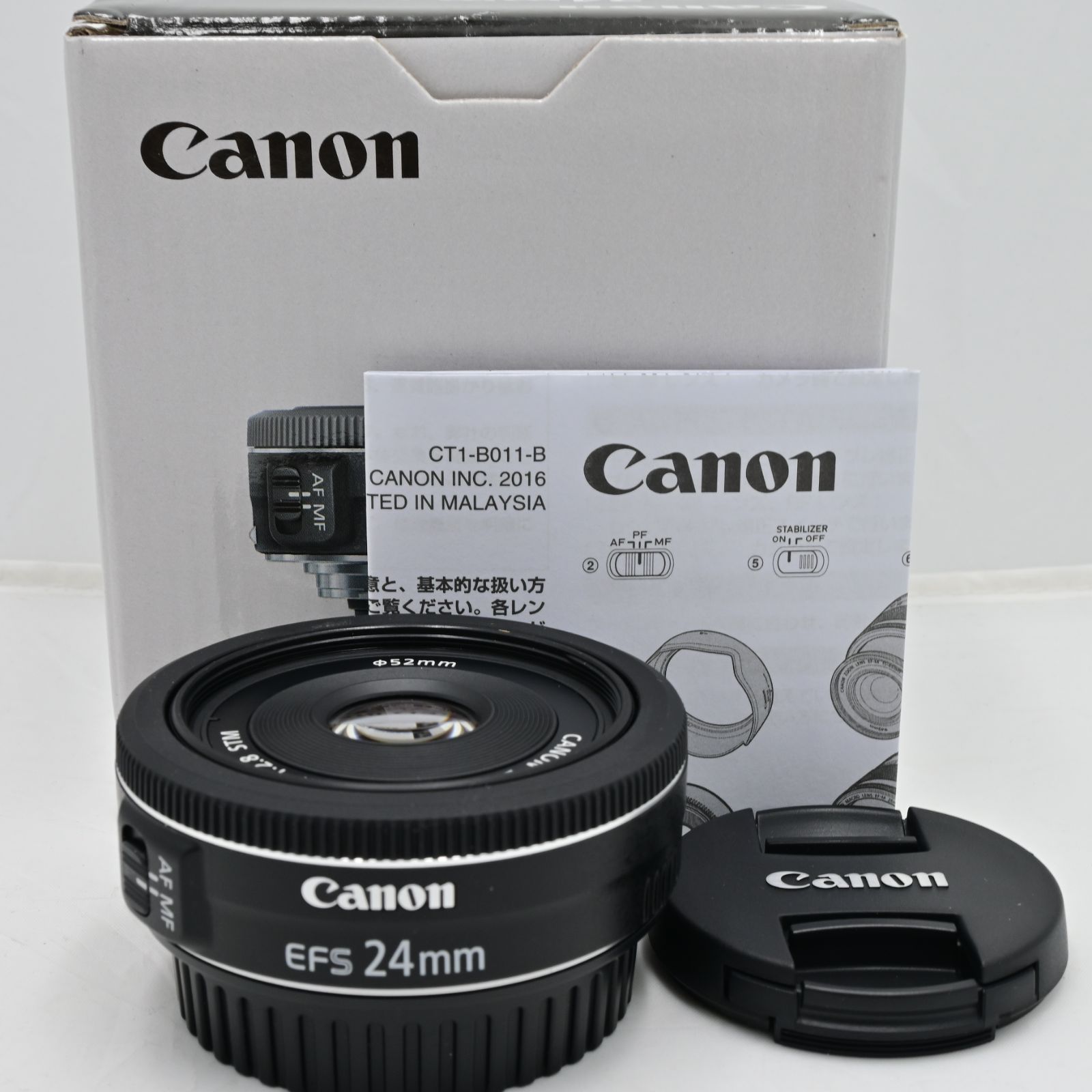 極上美品 Canon 単焦点広角レンズ EF-S24mm F2.8 STM