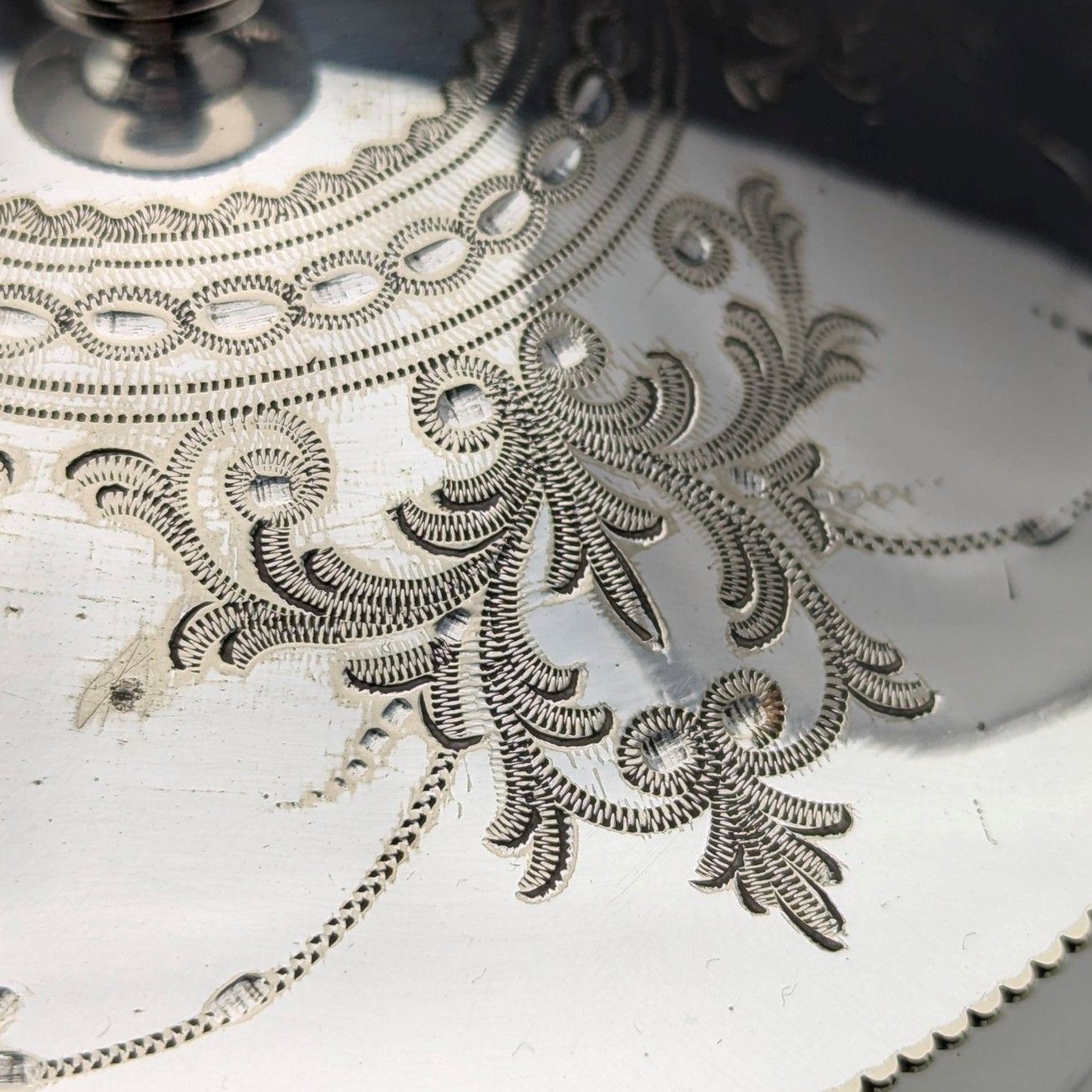 19世紀後半 英国アンティーク ビスケットバレル シルバープレート蓋