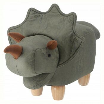 不二貿易 C|D 16742 アニマルスツール キュートサイズ ダイナソー グリーン
