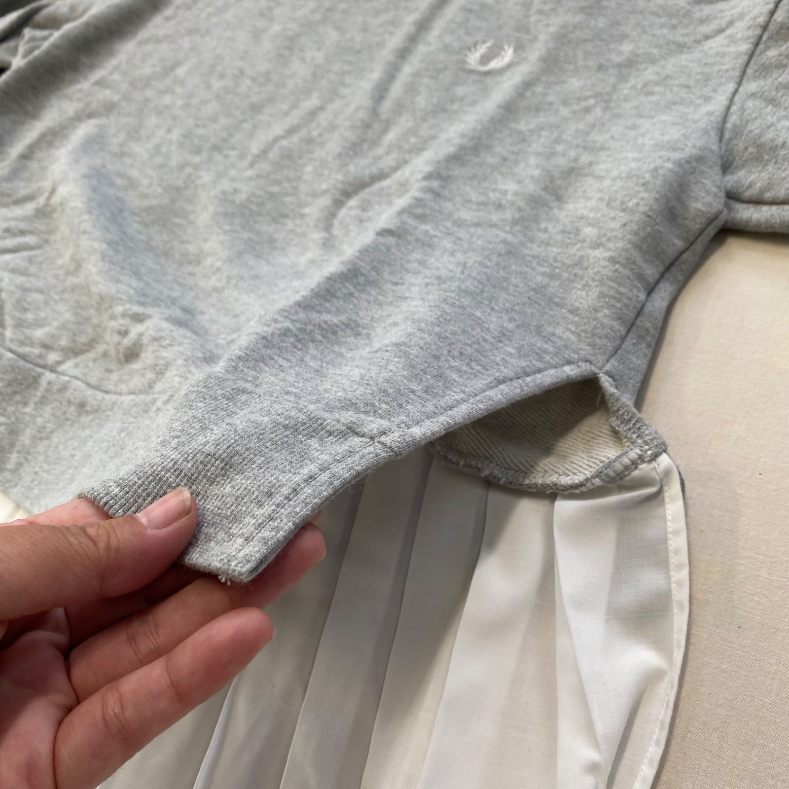 Fred Perry パーカー　グレー　ヒットユニオン フレッドペリー ヒットユニオン 日本製 長袖 トレーナー M グレー FRED