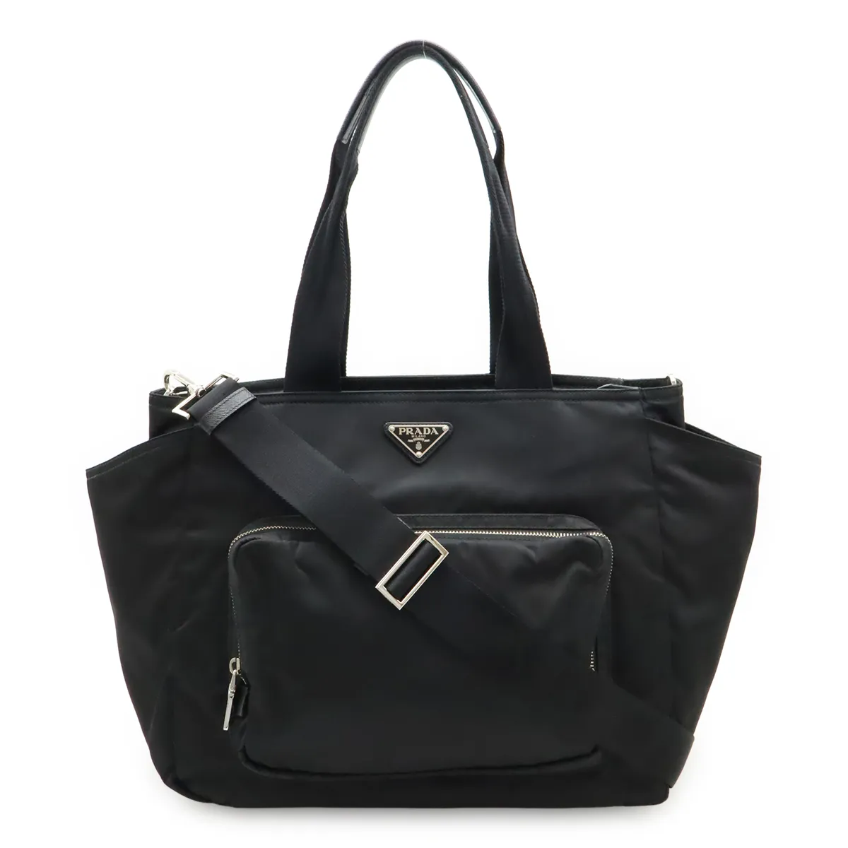 【極美品・Gカード付✨】プラダ マザーズバッグ ナイロン × サフィアーノレザー 極美品・Gカード付✨】プラダ マザーズバッグ ナイロン