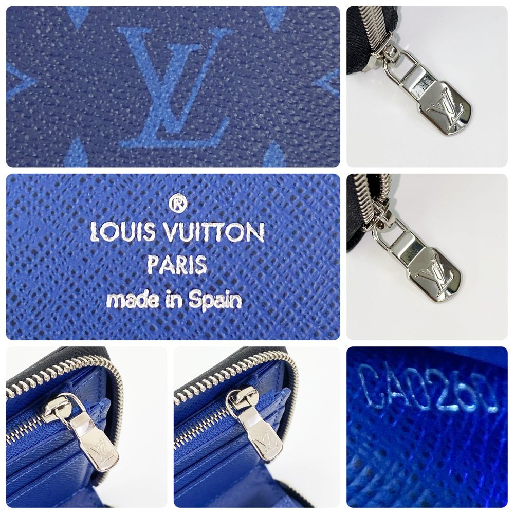 極美品✨ ルイヴィトン ジッピーウォレット ヴェルティカル タイガラマ　コバルト LOUIS VUITTON ルイヴィトン タイガラマ モノグラム ジッピー
