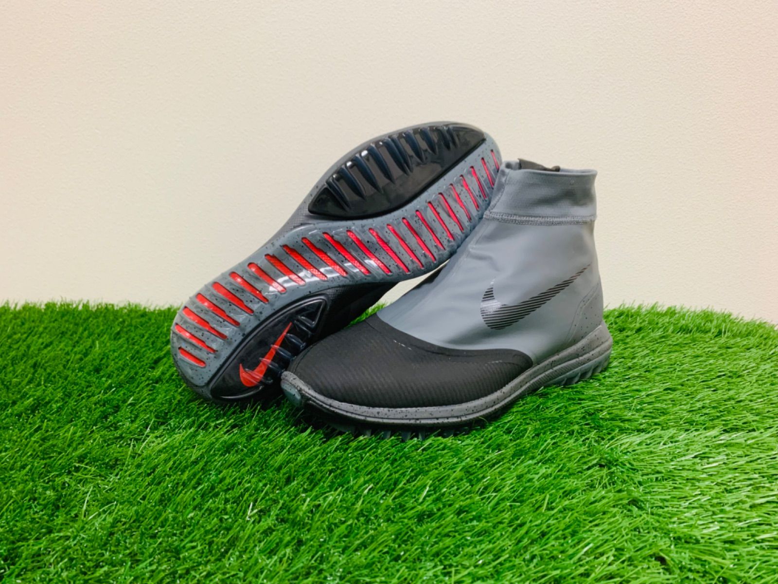 LA購入新品ja1b ナイキ ゴルフ ルナ ヴェイパーストーム BOA 防水ゴルフシューズ(26.0cm)グレー/ブラック NIKE GOLF Lunar Vaporstorm BOA Nike LUNAR (ナイキ ルナ) シューズ メンズ 2019-20AW(秋冬)