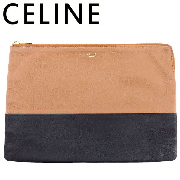 CELINE セリーヌ　クラッチバッグ　キャメル色　中古品 楽天市場】【中古】【メンズ/レディース】 OLD CELINE オールド