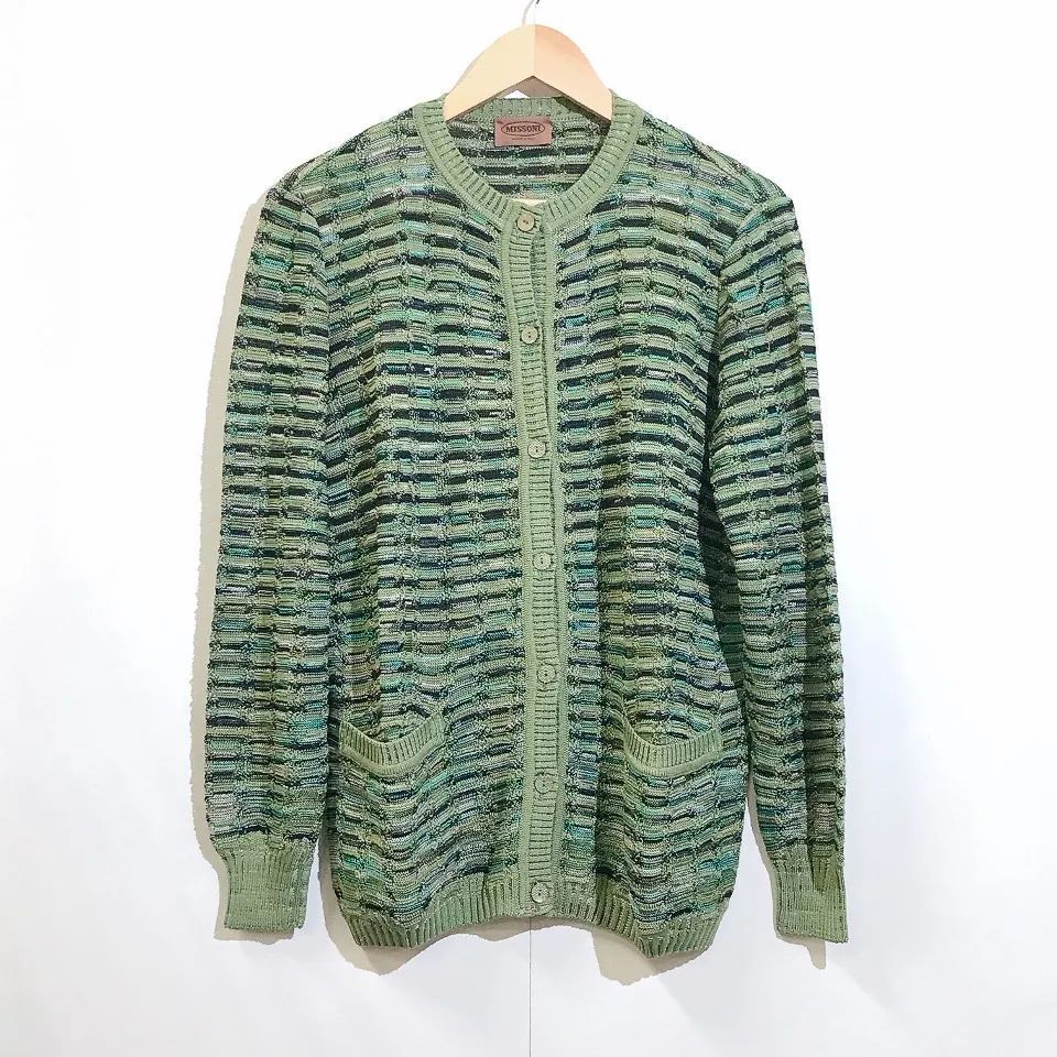 MISSONI ミッソーニ カーディガン メンズ 81 グリーン系 - メルカリ