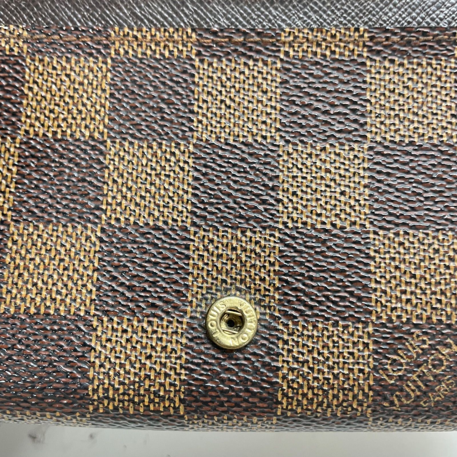 LOUIS VUITTON ダミエ ポルトトレゾール 3つ折り 長財布 ポルト トレゾール エテュイ パピエ ダミエエベヌ 三つ折り財布