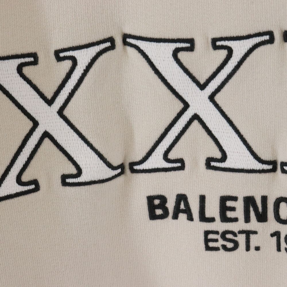 BALENCIAGA (バレンシアガ) 22AW XXXL Hoodie ロゴ刺繍プルオーバー 