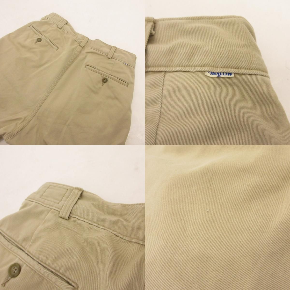 orslow ベージュ チノパン 姫路東店】 中古 orSlow | オアスロウ チノパンツ Two Tuck Wide