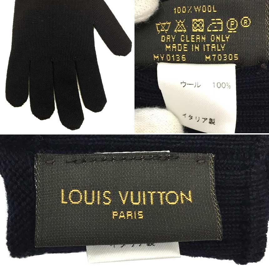 ルイヴィトン ゴン トリプル V 手袋 ニットグローブ aq 6081