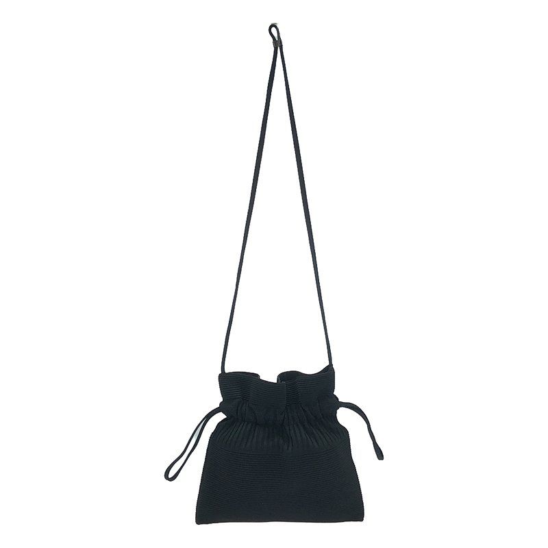 【美品】  CFCL / シーエフシーエル | 2024AW | STRATA DRAWSTRING BAG ストラータ ドローストリング バッグ | F | BLACK | レディース STRATA DRAWSTRING GUSSET MINI BAG-ストラタドローストリングガセット