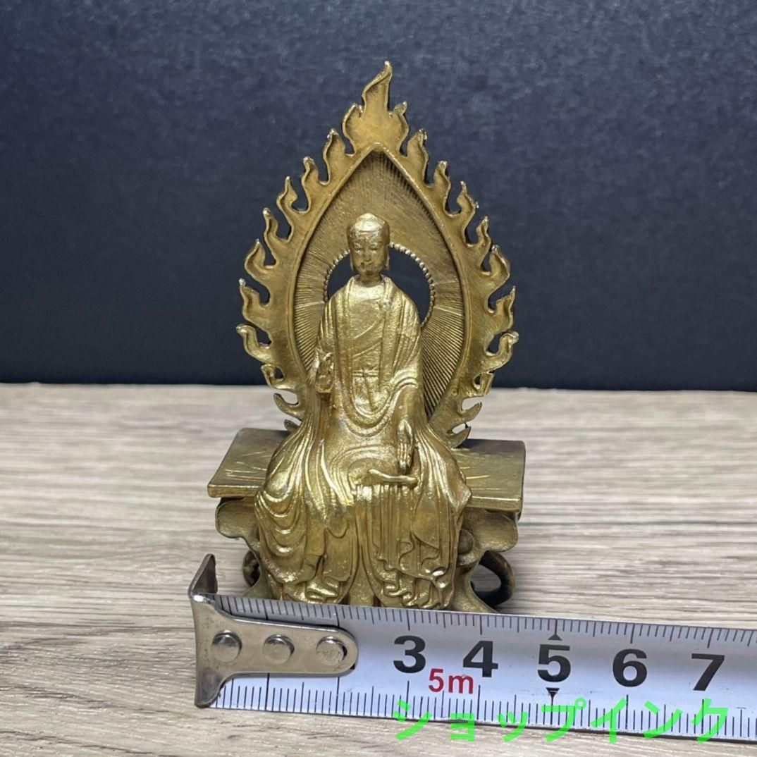 銅器 仏教 法器 古美術 コレクション品 銅製 工芸品 彫刻装飾品置物 仏教美術 古銅青銅 チベット仏 仏像 置物 C R6026 - メルカリ