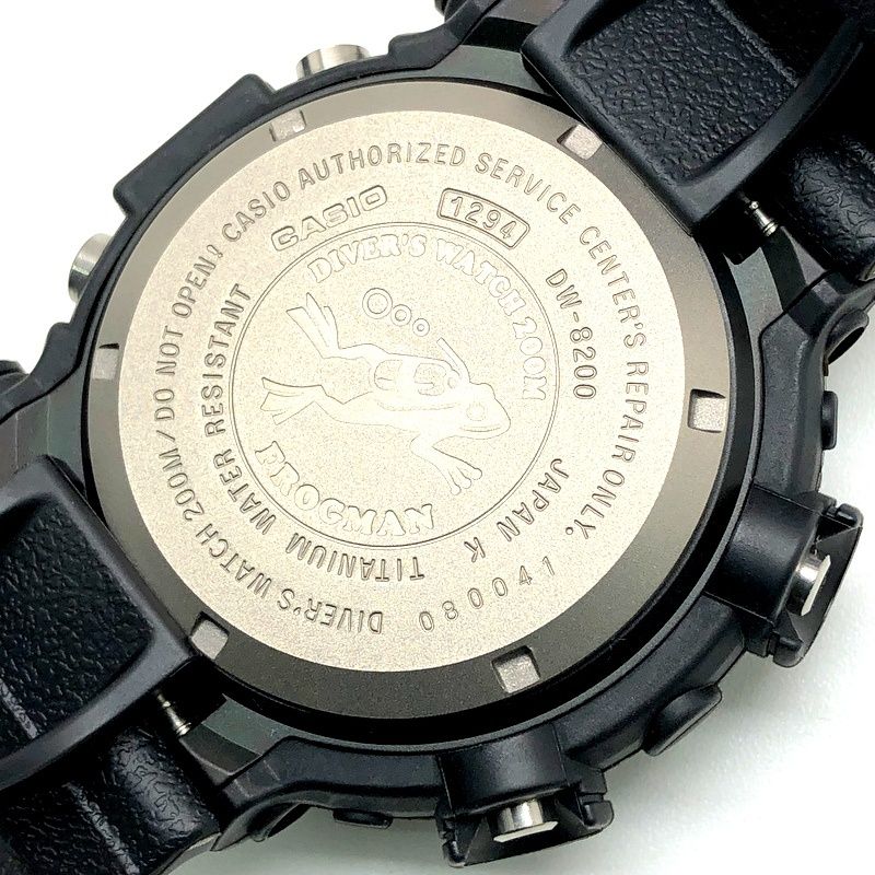 DW8200BK-1 リアルブラックフロッグマン G-SHOCK DW-8200BK-1 フロッグマン リアルブラック レッド液晶 – G-BRIDGES