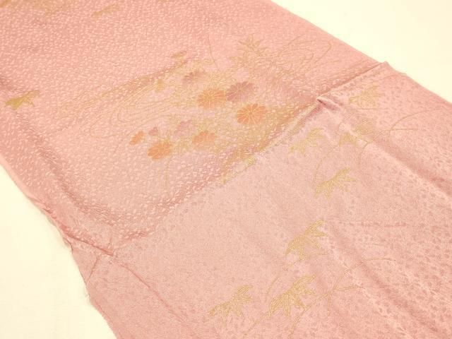 平和屋本店○和装小物 帯締め・帯揚げセット 高麗組 綾出し 流水草花文