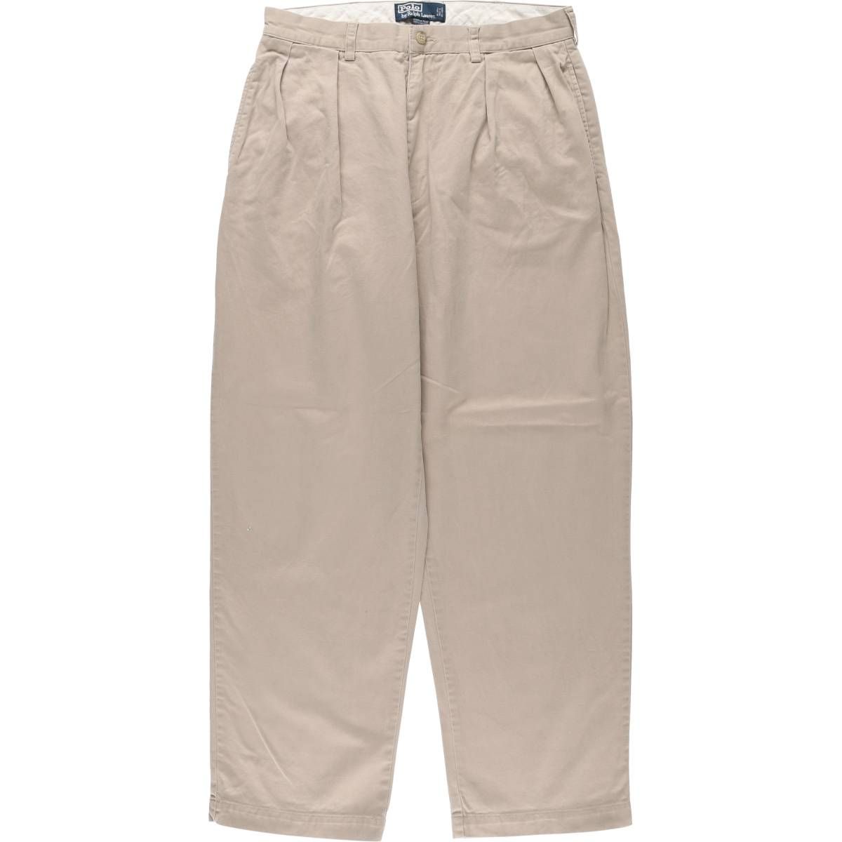 古着 ラルフローレン Ralph Lauren POLO by Ralph Lauren ANDREW PANT ツータック チノパンツ メンズw31相当|eaa537488