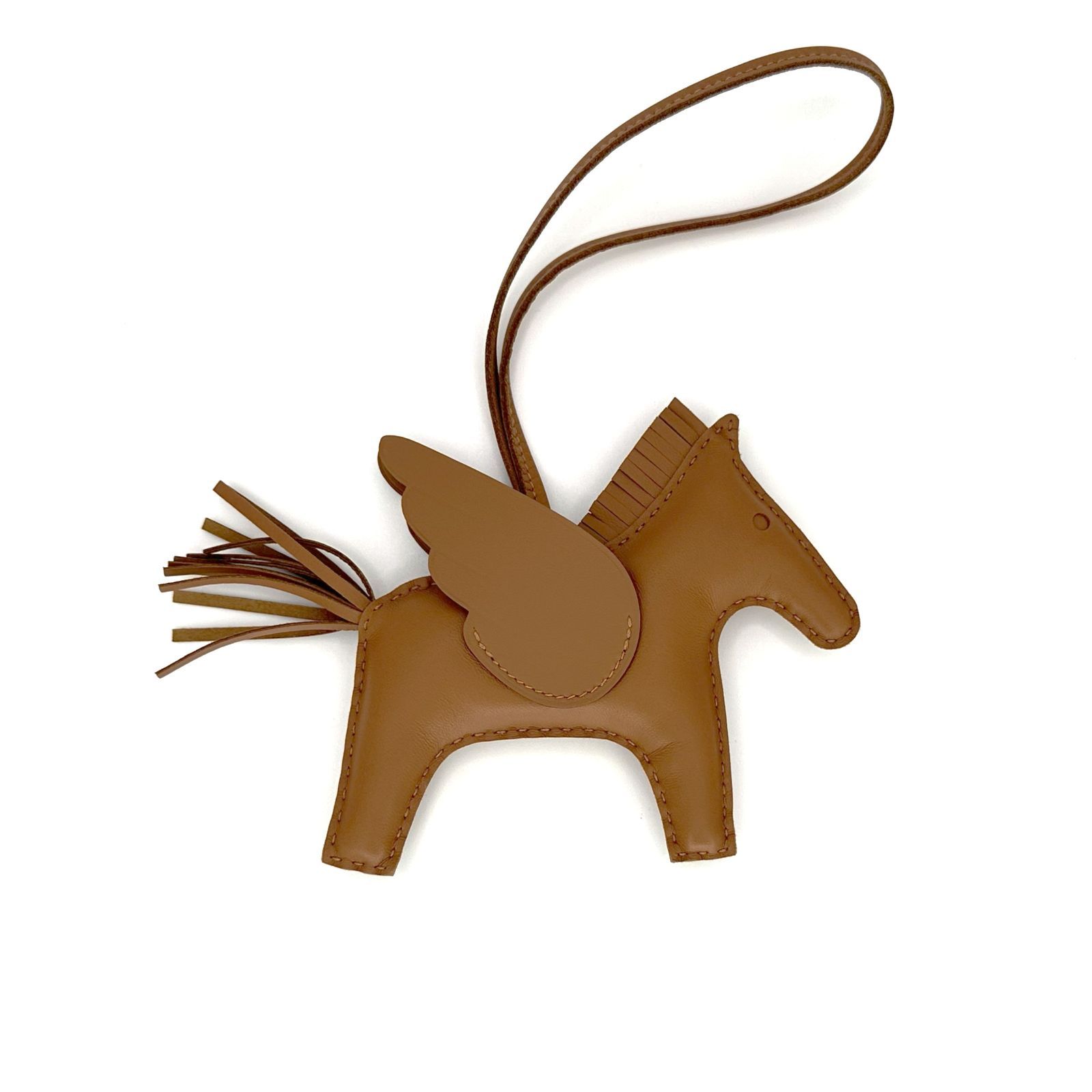 HERMES】エルメス ロデオチャームMM ペガサス W刻印 2024年製 レザー  