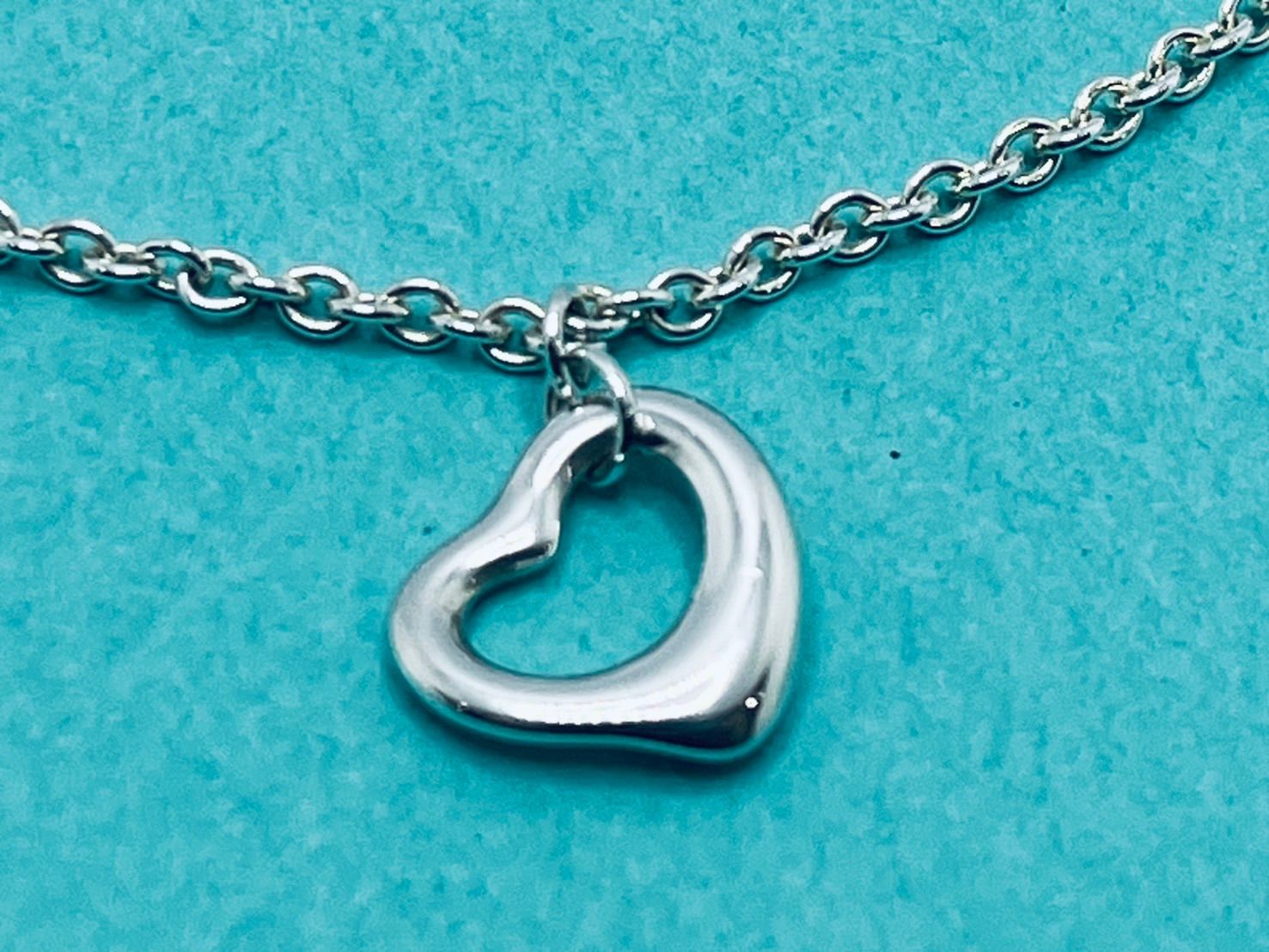 a056 美品 Tiffany&Co. ティファニー オープンハート ブレスレット